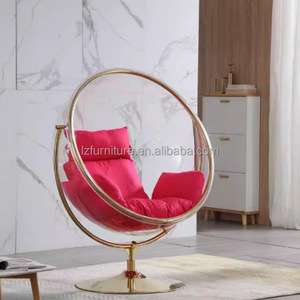 Chaise suspendue de jardin en acier inoxydable et acrylique transparent, style bulle, pour salon - Offre spéciale - Product Image 6