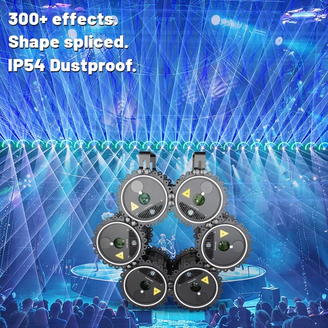 Indoor Professional Mini Dmx Ilda Disco Club Party Dj 3w 5w 6w 8w 10w Rgb Full Color Animation Laser Light Projector