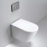 Toilet Pintar Gantung Dinding OEM dengan Bidet Cistern Tersembunyi untuk Kamar Mandi Apartemen