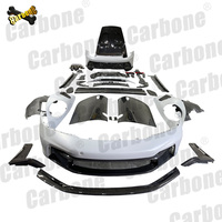 Kit de conversion Carbone GT3RS, pièces auto en fibre de carbone sèche, systèmes de carrosserie, kit carrosserie, lèvre de pare-chocs avant, spoiler arrière pour 911 992