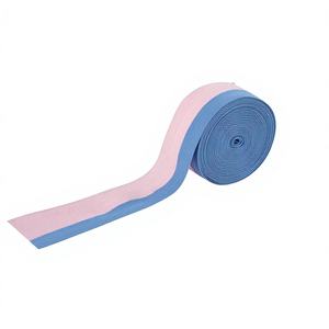 Bandeau de maternité respirant et élastique à motif chevrons |   Ceinture de surveillance fœtale rose et bleu pâle pour la <span class=keywords><strong>grossesse</strong></span>, textile de maison - Product Image 2