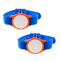 Bracelet en nylon RFID 13,56 MHz, étanche, résistant aux intempéries, bracelet réglable, étiquette NFC programmable, ABS, événements sportifs, concert, accès