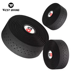 WEST BIKING New Professional Colorful Bicycle Handlebar Tape with <strong>bar</strong> <strong>End</strong> <strong>Plugs</strong> High Quality Anti-slip Bicycle Handlebar Tape - Product Image 1