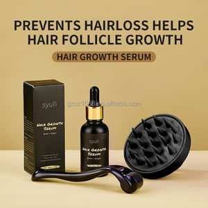 Label pribadi <span class=keywords><strong>Derma</strong></span> Roller Kit Minyak pertumbuhan rambut sikat pemijat kulit kepala merangsang pertumbuhan kembali rambut untuk pria wanita - Product Image 6