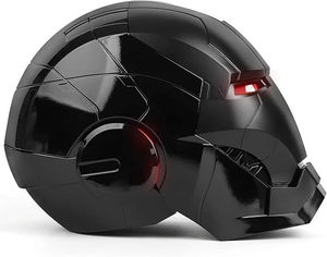 Máscara MK5 Popular 2026, Cosplay de Jarvis, Máscara de <span class=keywords><strong>Iron</strong></span> <span class=keywords><strong>Man</strong></span> Automática y Usable, <span class=keywords><strong>Casco</strong></span> de <span class=keywords><strong>Iron</strong></span> <span class=keywords><strong>Man</strong></span> Mk5 Totalmente Negro - Product Image 3