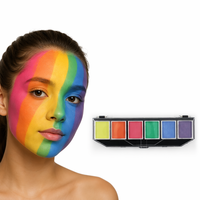 Peinture faciale chinoise multicolore de haute qualité, peinture corporelle pour femme nue
