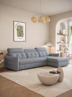 Modernes kompaktes 3-Personen-Schlafsofa mit Stauraum, ausklappbar, Großhandel, Sofa, Wohnzimmermöbel