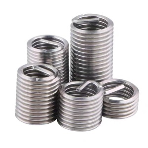 304 Stainless Steel Metric Thread Inserts M1.6 M2 M3 To M30 Spring Wire Type Fully Threaded DIN Standard - Product Image 1