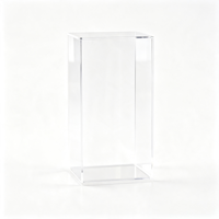Boîte de présentation en acrylique transparente avec motif de dessin animé, anti-poussière, pour figurines de collection