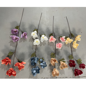 ดอกคลีเวียประดิษฐ์ยี่ซวน สำหรับตกแต่งงานแต่งงานและบ้าน 3 กิ่ง - Product Image 2