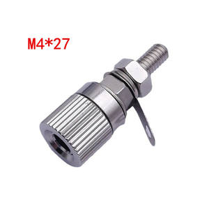 Conector Banana de 4MM, Totalmente Metálico, Recubierto de Cobre y Níquel, M4 M5 M6, Alta Corriente, Terminal de Audio para Amplificador, Poste de Tierra - Product Image 4