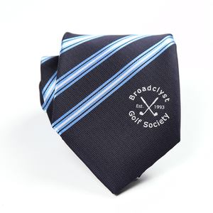 Cravates personnalisées pour hommes, rayées bleu marine, rouge et violet, avec logo personnalisable, cravates d'affaires faites à la main, gravatas, cravates pour hommes - Product Image 2