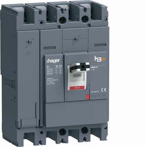 HCW401AR ปรับแต่งได้ด้วยสวิตช์ตัดวงจร Hagers รุ่น h3+ P630 4P 400A - Product Image 1