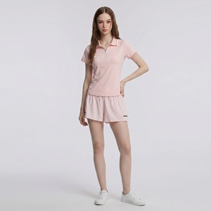 Nieuwste 2-delige polotop en tennisshort set met zijplooien, ademend, geschikt voor gym, fitness, yoga, pickleball, padel, luxe tennisset - Product Image 2