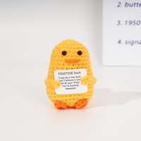 Gros mignon Kawaii animaux positifs Crochet poupée jouet drôle au crochet poupées de pommes de terre au crochet soutien émotionnel tricot affirmation