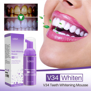 ยาสีฟันโฟมสีม่วงครีมทำความสะอาดฟัน V34ลมหายใจสดชื่นวัสดุ V34ฟันขาวทำมูสโฟมติดฉลากส่วนตัว - Product Image 6