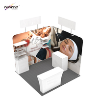 TIANYU Support de toile tendue pour stand DJ, écran LED, rideau, panneau publicitaire d'exposition, bannière autoportante, support de toile de fond pour événements