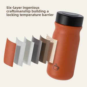 Mini tasse à eau compacte portable 316 à rabat pour tasse thermos haute pour accompagner les cadeaux d'affaires Logo en forme spéciale - Product Image 3