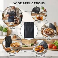 Bolsa de Empaque para Café con Fondo Plano, Sellado en Ocho Lados, Válvula y Cierre, Impresión Personalizada, para Granos Tostados de 250g y 500g