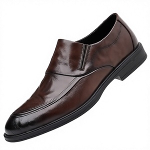 Zapatos de Vestir para Hombre, Sin Cordones, Antideslizantes, Suaves y Transpirables, Parte Superior Sintética, Plantilla de PU, Suela Suave, Zapatos de Oficina - Product Image 3