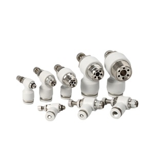 วาล์วควบคุมการไหลของแก๊สแบบทองเหลือง Liyang Pneumatic Throttle Valve รุ่น SL6-01/8-02/10-03 ขนาด 1/4 นิ้ว - Product Image 2