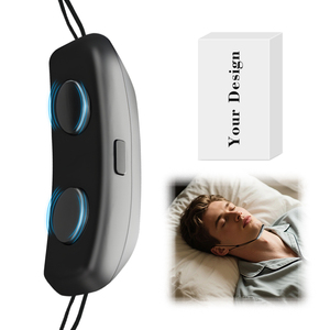 携帯用いびき救済装置スマート電気睡眠装置パルス防いびき装置男性用女性用睡眠補助 - Product Image 1