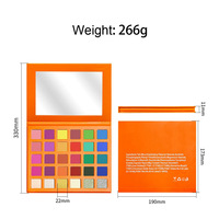 Palette de fards à paupières carrée étanche 30 couleurs à assembler soi-même (DIY) OEM, emballage vide 22 mm sans logo, maquillage pour les yeux en stock