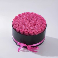 Hfloral Valentijnsgeschenken Eeuwige Lang Houdende Rozen Echte Bloemen Natuurlijk Ge conserveerde Rozen Bloemen en Planten 50 Rozen in Doos