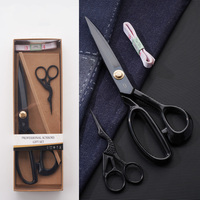 Kits de couture professionnels 9 "ensemble de couture robuste SK5 ciseaux de tailleur en acier au carbone petits ciseaux à fil pour ateliers