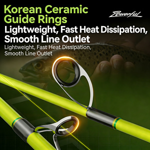 חכה איכותית מבית TRY&V, ארגונומית, קלת משקל, עשויה סיבי פחמן, עמידה בפני קורוזיה, לחכות דיג מסוג ספינינג. - Product Image 3