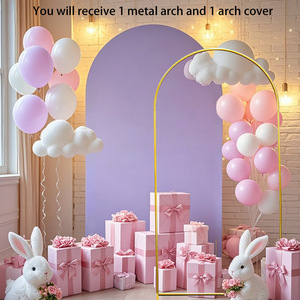 Fundas para Soportes de Fondo, Cubiertas Metálicas para Arcos de Boda, Decoración para Fiestas de Cumpleaños, Baby Showers y Ceremonias - Product Image 5