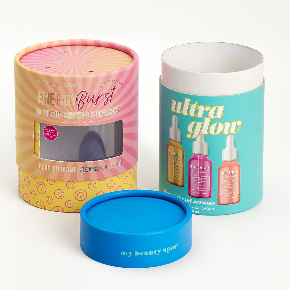 Paper Cardboard Cylinder Packaging,Colorful Paper Cardboard Tubes,Round Kraft Biodegradable Paper Tube