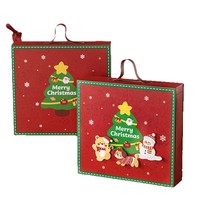 Boîte cadeau en forme de Noël, tendance Instagram, emballage mignon pour bonbons et snacks avec estampage, idéal pour offrir