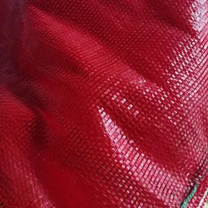 South American market packaging orange onion potatoes fruit vegetables plastic pp mesh bag with tie