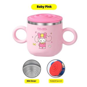Children's Water <b>Cup</b> Cartoon Creative <b>Cup</b> Lid Double-Layer Insulation Anti-Scalding Scale <b>Straw</b> Sealed & Leakproof - Product Image 5