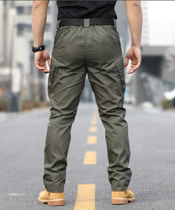<strong>Men</strong> Multi Pockets Casual Pant Waterproof Ribstop <strong>Trousers</strong> for Working <strong>Men</strong> Hiking Hunting <strong>Traveling</strong> Anti Tearing Tactical Pants - Product Image 4