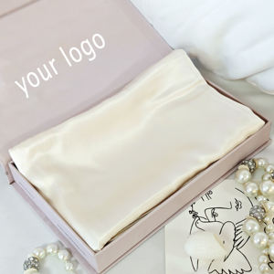 Taie d'oreiller 100% soie brodée, taille King, large choix de couleurs et motifs, luxe pour la maison et l'hôtellerie, technique de tissage - Product Image 2