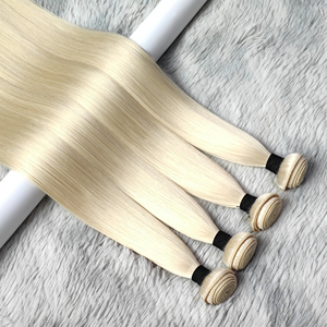2025 100% più venduti bundle di capelli umani biondo vergine grezza trama di colore chiaro che vende extension per capelli a doppio disegnato - Product Image 6