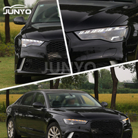 Ensemble de phares à LED Junyo pour Audi A6L, phares à LED laser à balayage de style Hosh modifiés