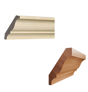 Embellecedor para muebles de fondo de gabinete, acabado táctil, acento, madera maciza, diseño personalizado, moldura de zócalo para zócalo de gabinete de cocina - Product Image 3