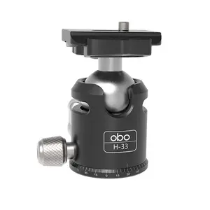 360 degree aluminium dslr camera tripod ball head mount with damping mount tripod