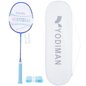 <span class=keywords><strong>Raquette</strong></span> <span class=keywords><strong>de</strong></span> <span class=keywords><strong>badminton</strong></span> YODIMAN professionnelle 50T en fibre <span class=keywords><strong>de</strong></span> carbone 4U légère avec grip en PU <span class=keywords><strong>de</strong></span> haute qualité pour l'entraînement et la compétition des adultes - Product Image 1