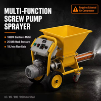Mesin Semprot Multifungsi 220V Motor Brushless untuk Cat Batu Asli, Semen, Slurry, Mortar, dan Pelapis Anti Air