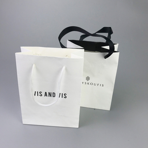 Logotipo personalizado <span class=keywords><strong>de</strong></span> papel blanco <span class=keywords><strong>de</strong></span> la tarjeta <span class=keywords><strong>bolsa</strong></span> personalizar bolsas <span class=keywords><strong>de</strong></span> embalaje <span class=keywords><strong>de</strong></span> impresión joyería bolsas papel envasado - Product Image 3