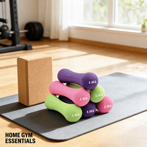 Ensemble d'haltères en fonte recouvertes de néoprène de qualité supérieure 1/2/3/4/5 kg pour la musculation à domicile - Product Image 4