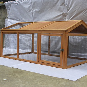 Hot-Sale Moderne Stijl Driehoek Buiten Tuin Massief Hout Winddicht Draagbare Kip Konijn Huis Hok - Product Image 3