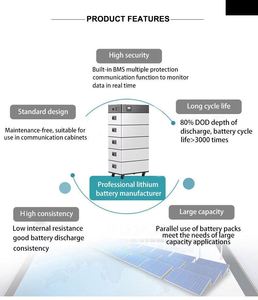 Batterie au lithium hybride divisée empilable haute capacité 51,2 V 100 Ah 5 kWh pour stockage d'énergie solaire - Product Image 3