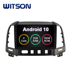 Venta al por mayor gran pantalla android navigator-WITSON-pantalla grande de 9 "con GPS para coche, navegador, DVD, ANDROID 6,0, para HYUNDAI SANTA FE 2007 2012