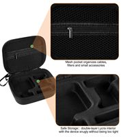 Étui pour appareil photo étanche en EVA rigide personnalisé avec fermeture à glissière, doublure moulée sur mesure, 2-3 compartiments pour la protection en voyage