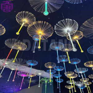 Adorno de Diente de León de Fibra Óptica LED para Interiores/Exteriores, IP65, Color Personalizado, Regulable, Decoración para Fiestas de Navidad, Eventos, Cumpleaños - Product Image 3